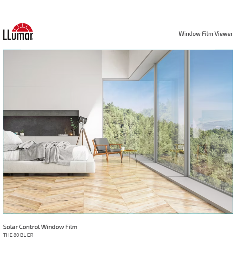 folie de protecție solară exterioară naturală – model THE 80